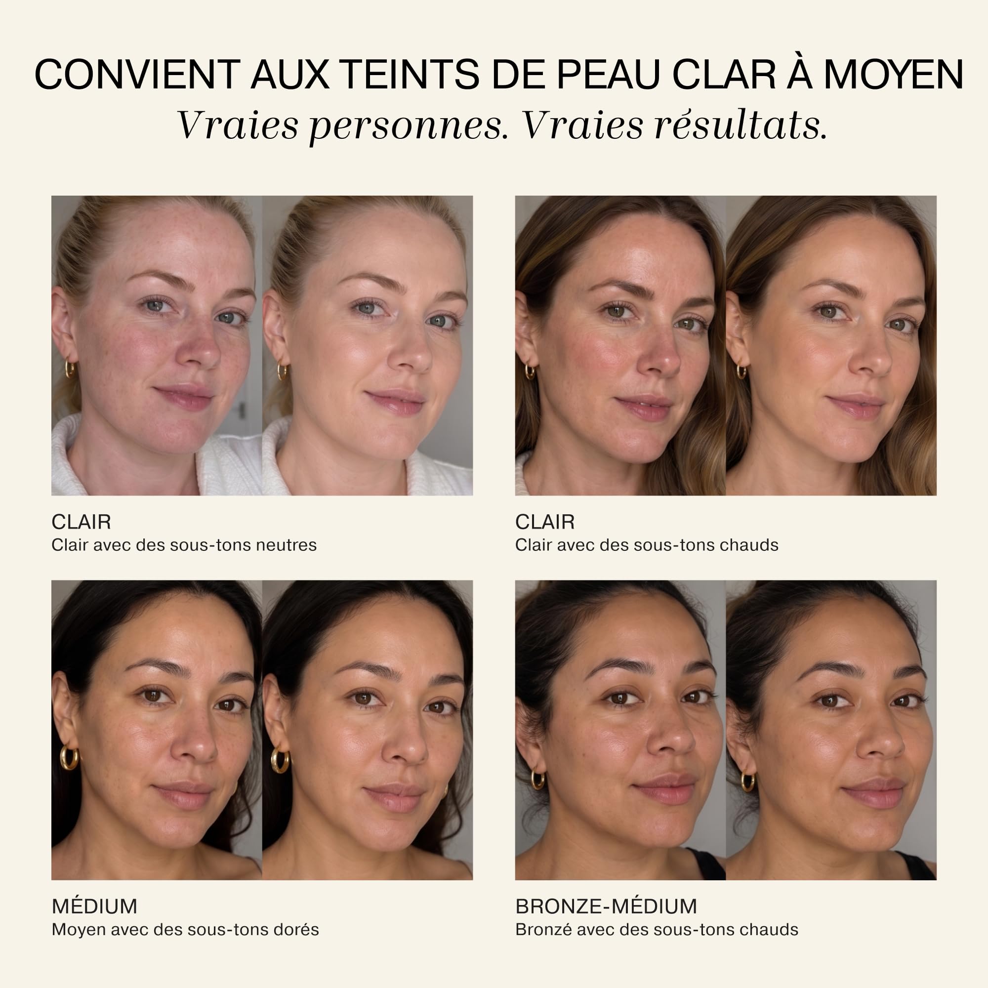 MERODA® Changing Foundation Lot de 2 fonds de teint SPF 15-[peau claire à moyenne] – Fond de teint changeant de couleur pour peaux matures – Maquillage adapté au teint de la peau – Fond de teint pour
