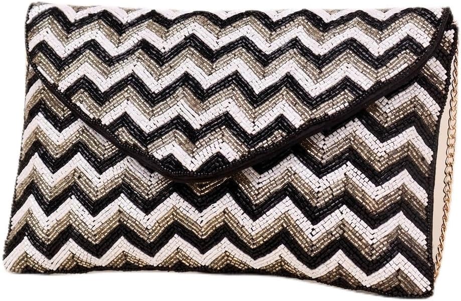 Indian Shelf Multicolor Beads & Cotton Handmade Women’s Designer Luxury Handbag – Stylish Work Bag & Perfect Festive Gift, Sling Clutch Bag, Bridal, Festive, Beaded & Ethnic Styles