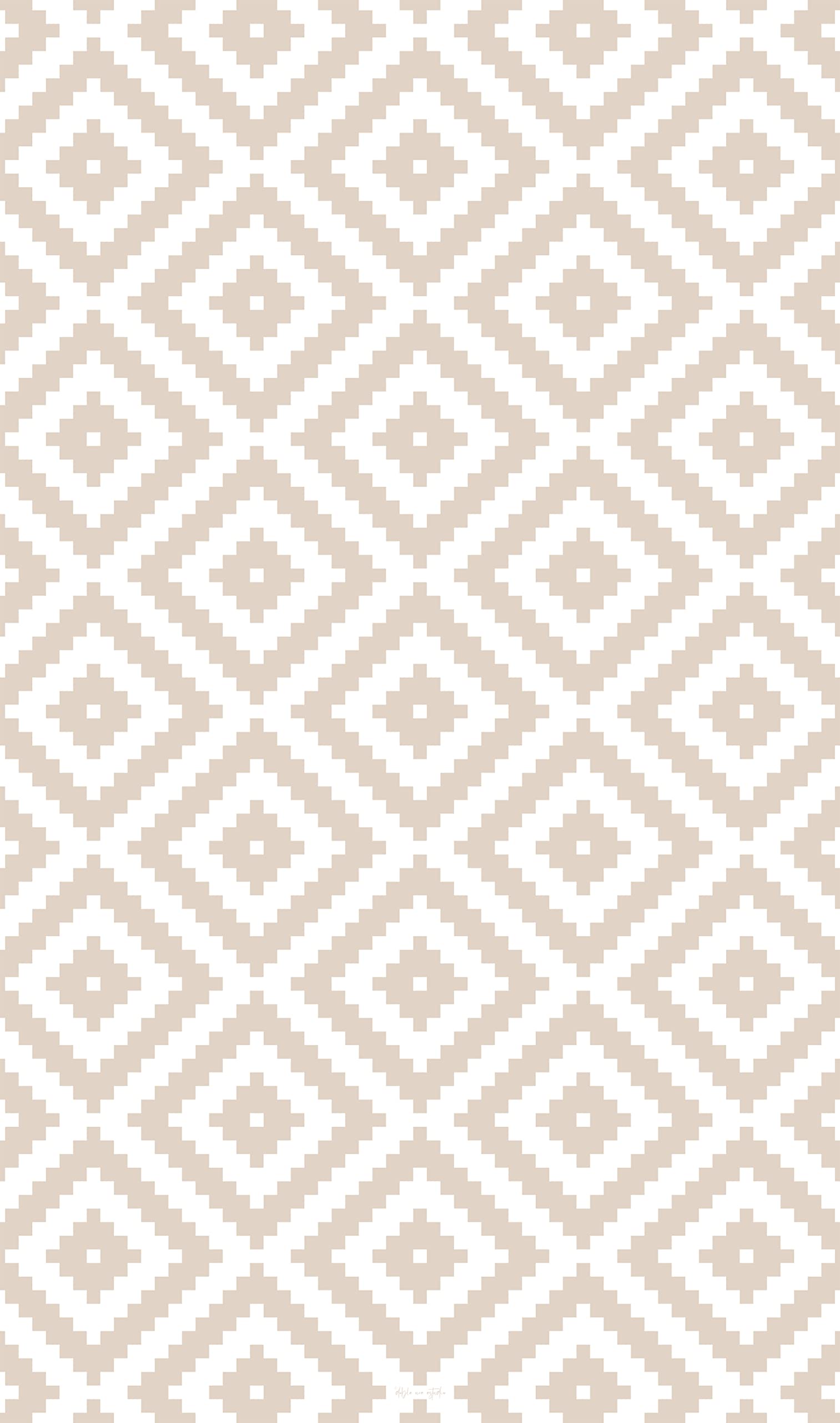 DobleUve Estudio Alfombra Vinílica Geométrica 07 | Color Beige | 47x80 cm | Alfombra Cocina Lavable Antideslizante | Alfombra Vinilica | Suelo Vinílico | Alfombra Vinilo Salón