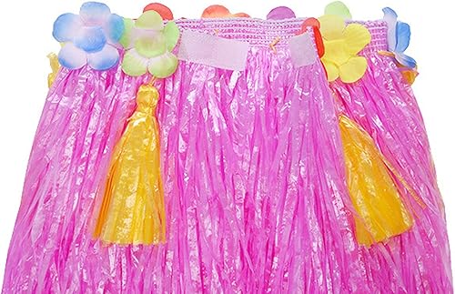 Miniatura 3 de Mistari Hula Grass Skirts for Adults Hula Skirts for Women with Flower Leis Hawaiian Costumes for Luau Party, 1 Set