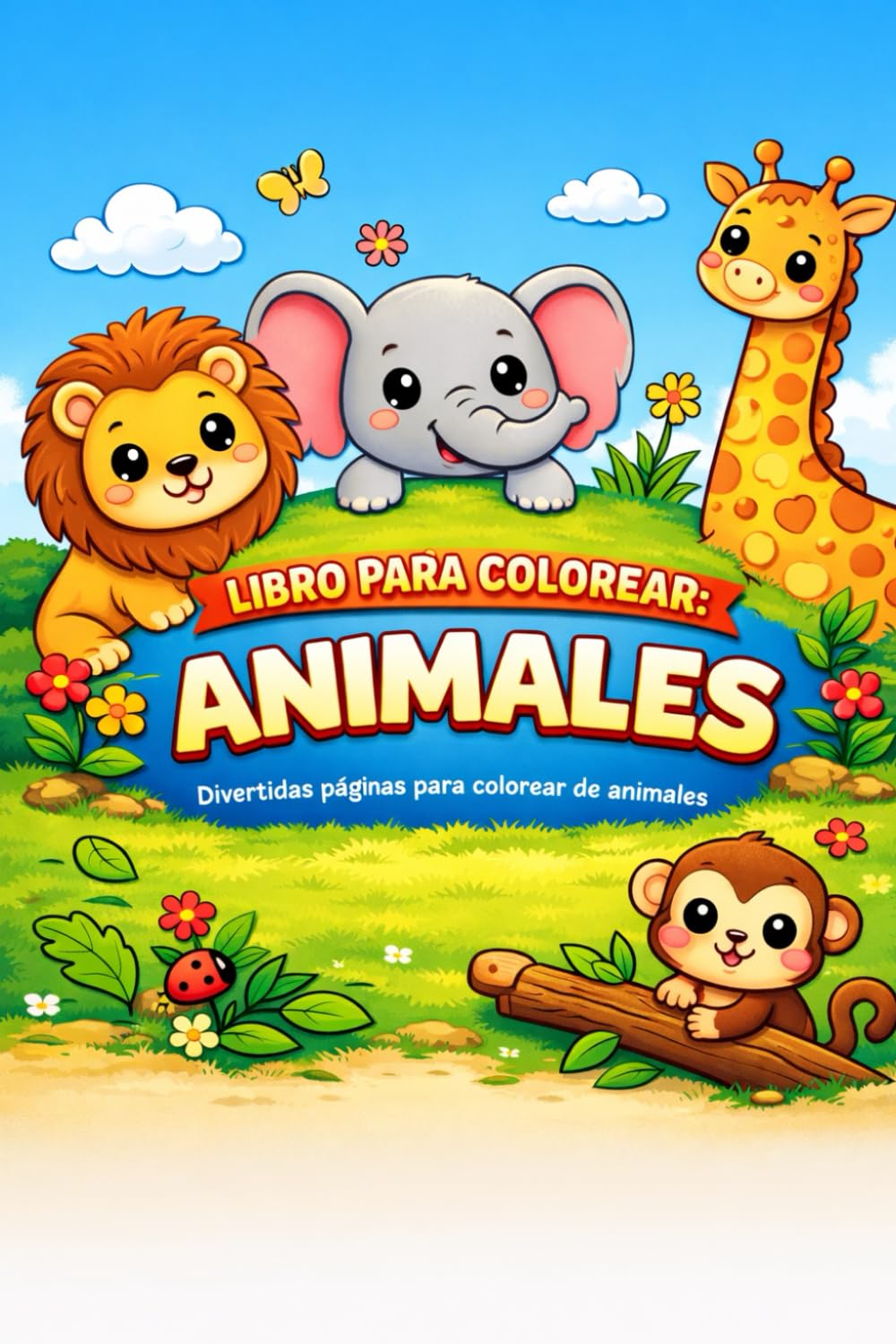 Libro para Colorear: Animales: Divertidas páginas para colorear de animales