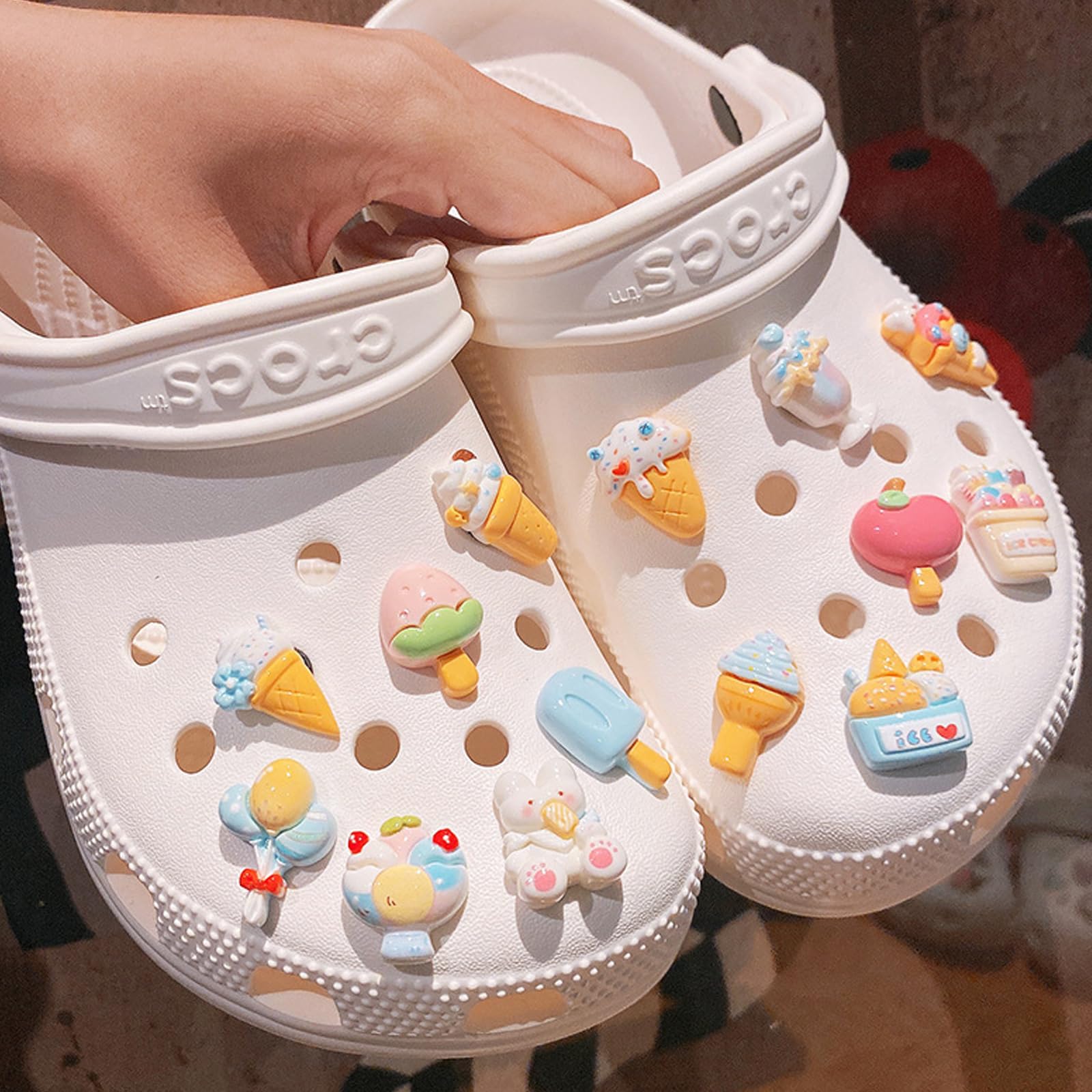 26 Piezas Adornos para Zapatos, Shoe Charms, Decoración para zapatos Zuecos, Pins Decorativos, Accesorios y Adornos, para Regalos de Niños Fiesta Cumpleaños