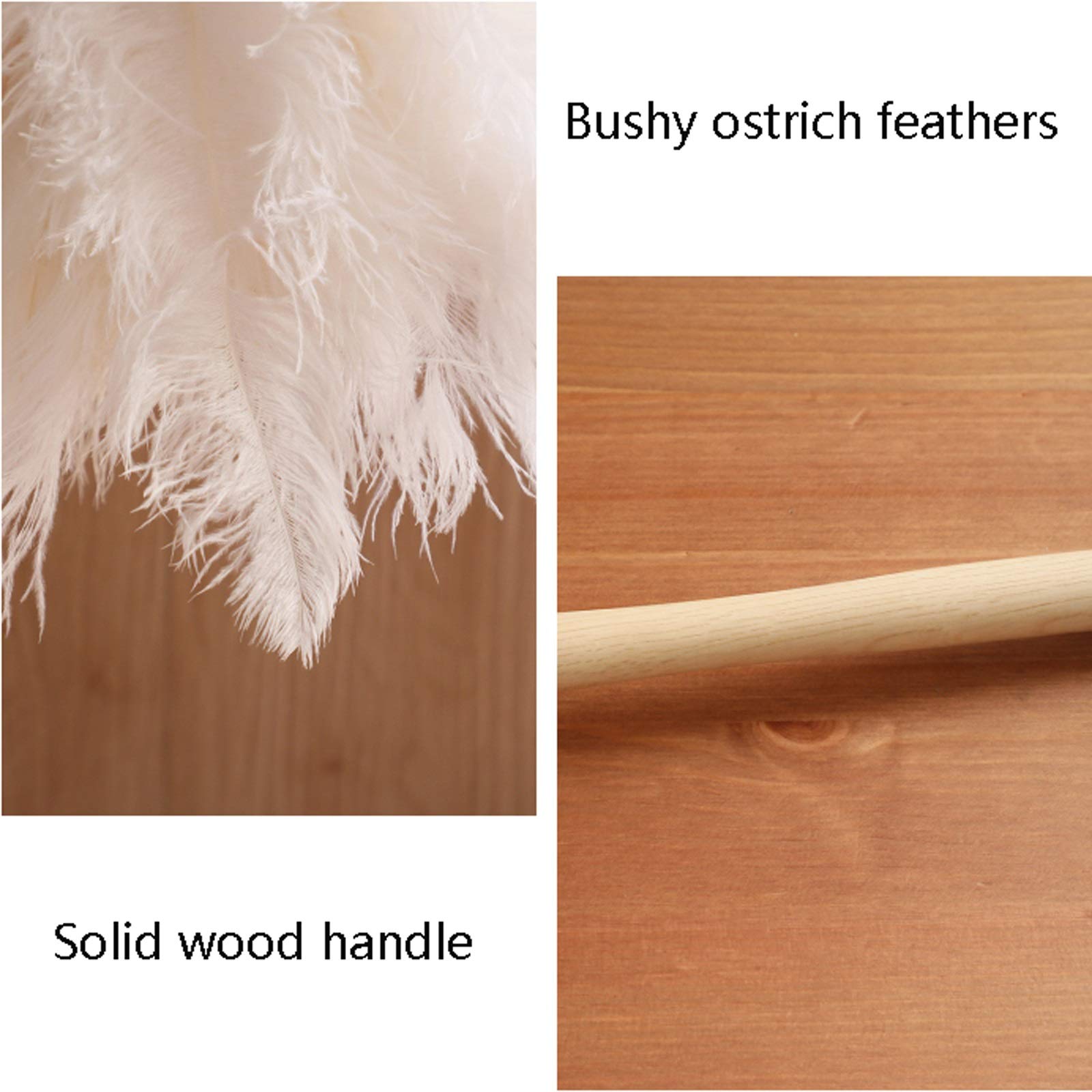 Plumeau, Brosse À Poussière Plumeau De Plumes D'autruche Surface Qualité Supérieure, Dépoussiérage Facile Et Efficace, Main for Voiture Bureau Domicile
