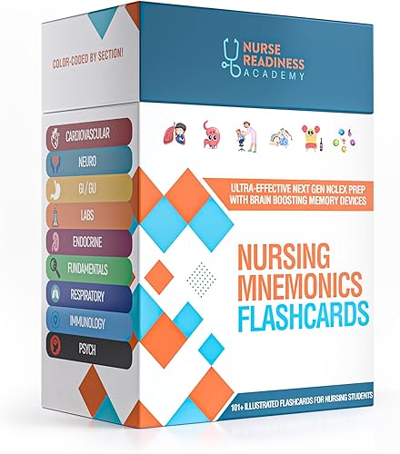Miniatura 2 de Tarjetas de mnemotécnica de enfermería: más de 101 tarjetas ilustradas para estudiantes de enfermería con dispositivos de memoria probados para