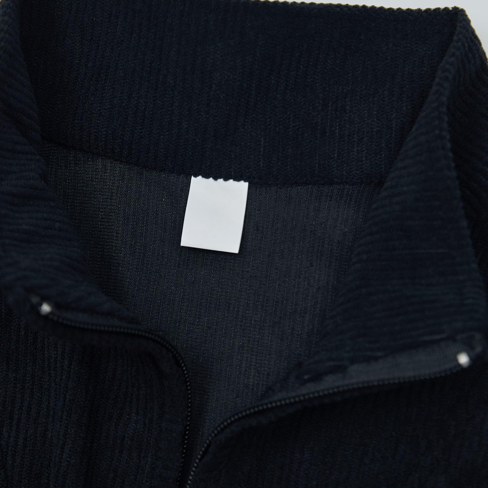 Generisch Traje de ocio para hombre con cremallera, chándal para hombre, de punto, cuello alto, sudadera y pantalones de chándal, conjuntos de 2 piezas, traje deportivo transpirable, traje de gofre