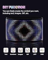 Vista 3 de Letrero LED programable de desplazamiento – Tablero de visualización a todo color con control de aplicación Bluetooth – Patrones personalizados