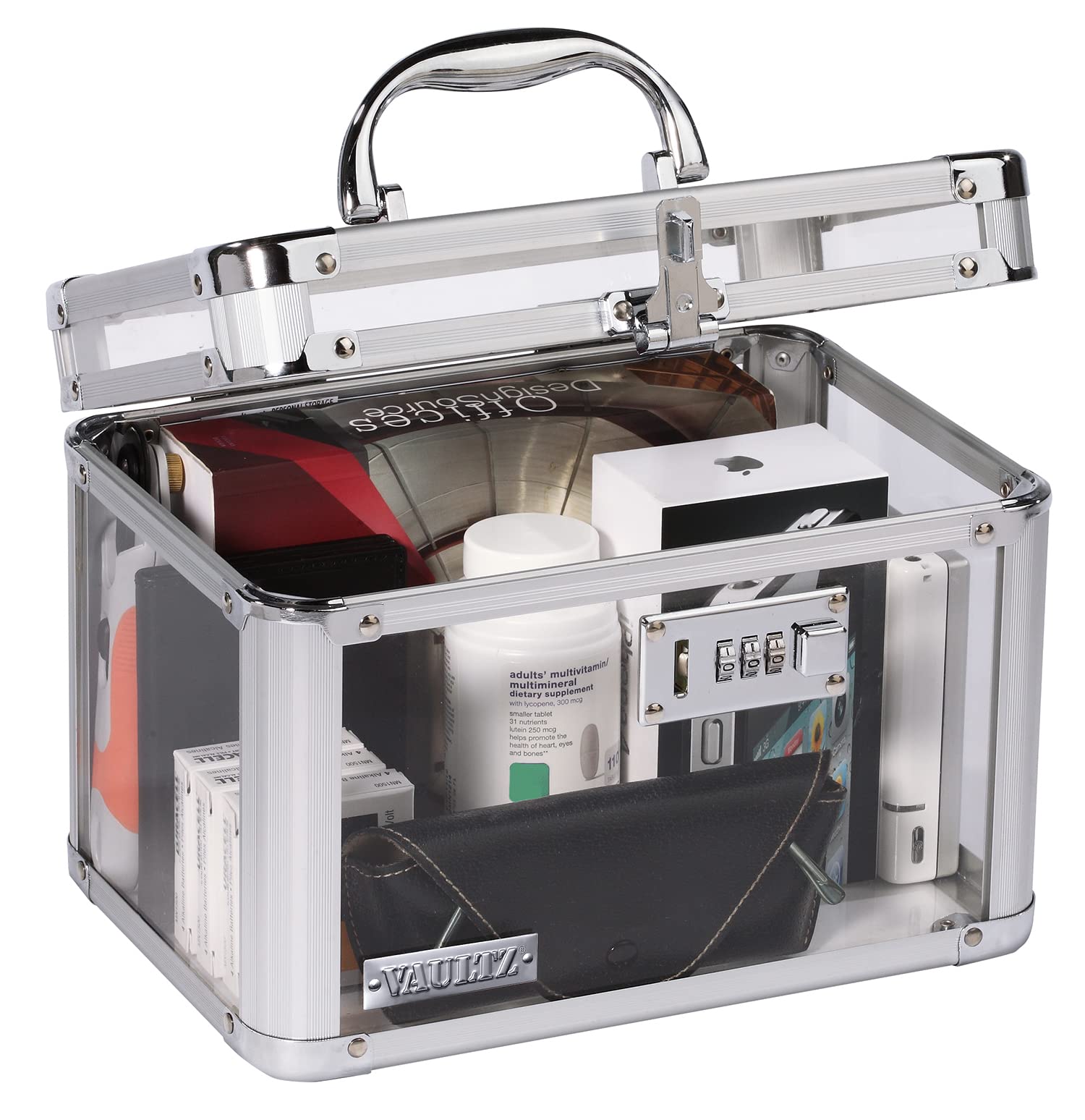 Buy Vaultz Combination Lock Box Pack of 1 10 x 7.25 x 7.75 Inch Standard Safe with Key and