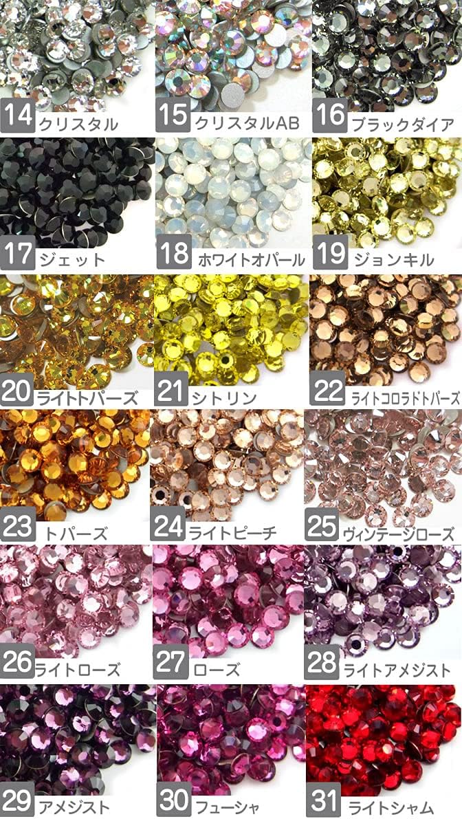 1440 Pieces SS5 Preciosa Maxima Czech Crystal Flat Back 438 11 615, Rhinestones for Crafts, Light Sapphire