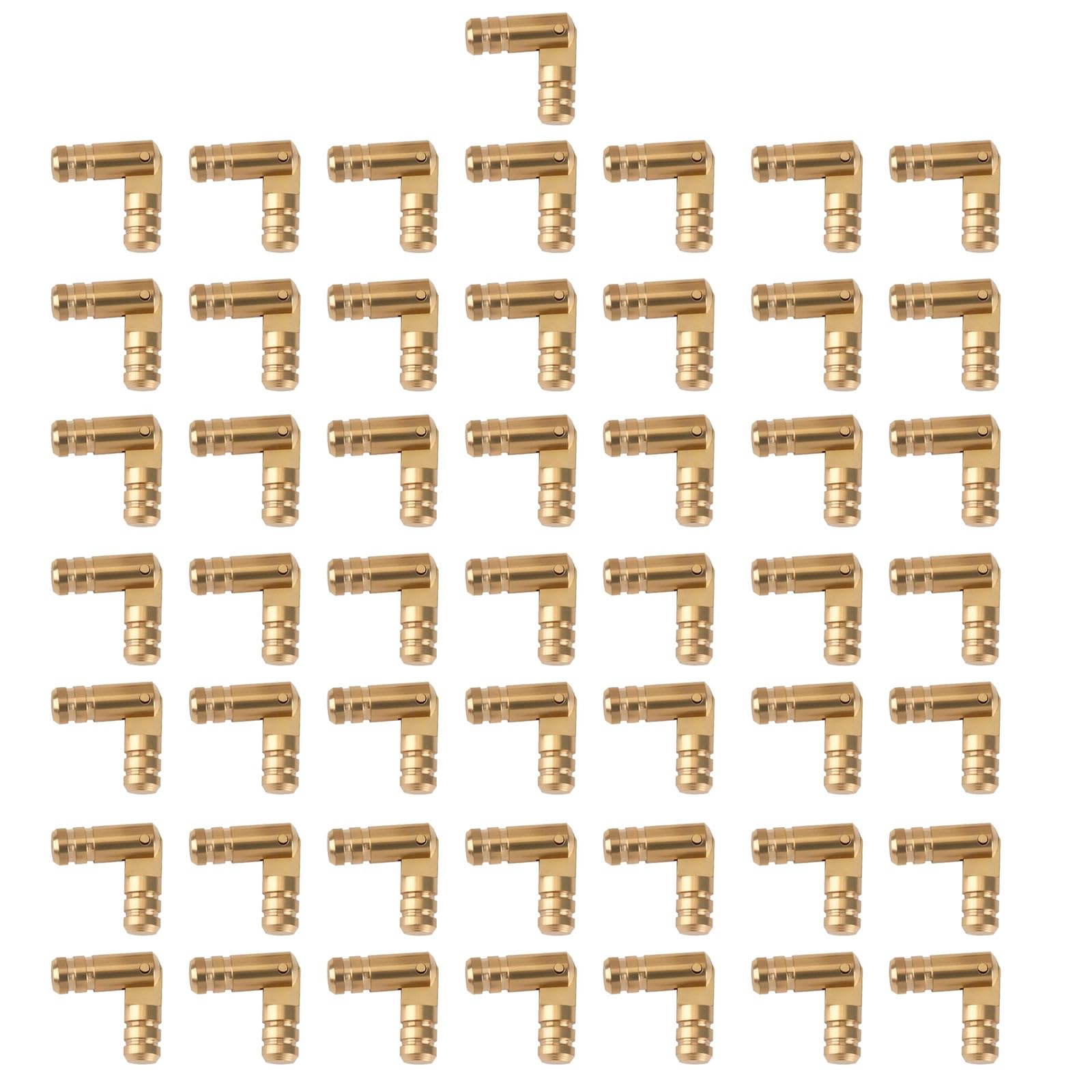 50Pcs Practical Brass Miniature Hinges Pre Drilled Holes Easy Installation Small Wooden Box Craft Projects Antique Box Brass Hinges