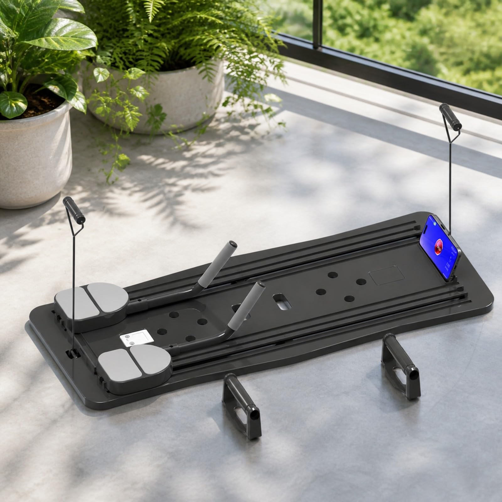 harayaa Pedana Fitness Pieghevole Multifunzione Tavola Push Up Pieghevole a Basso Impatto Attrezzo Ginnico per Camera da Letto