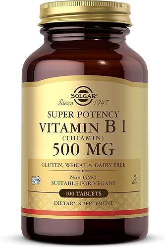 SolgarVitamina B-1Tiamina 500mg 100tabletas Paquete de 1 100