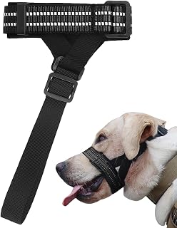 de focinho para cães | Focinho de boca de cachorro confortável para evitar latidos e mordidas,Cães pequenos e médios usam para viajar, fotografar, casa, caminhar, brincar Iytefeki