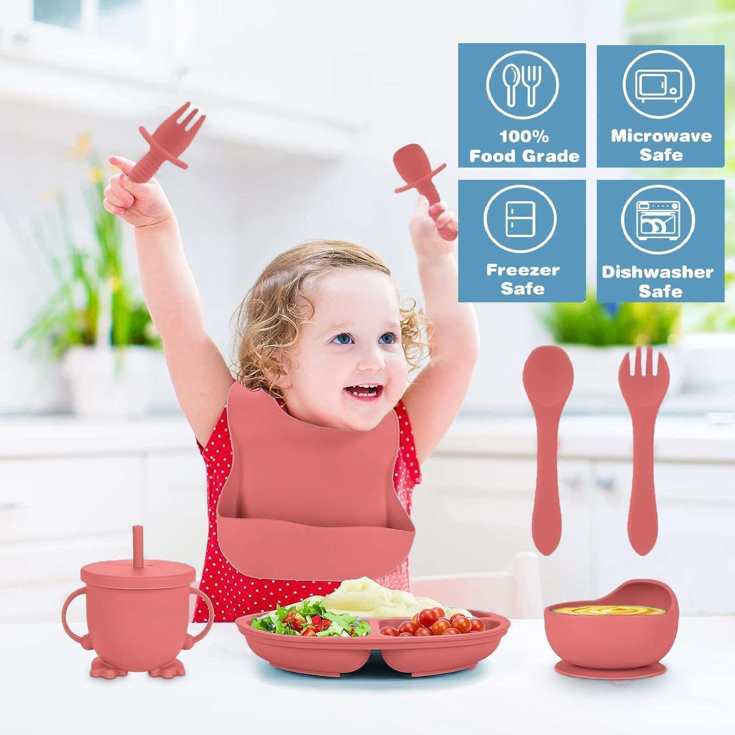 Silicone Baby Feeding Set - Baby Led Weaning -9