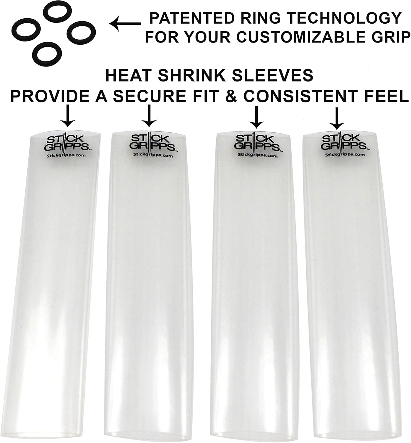 Drumstick Grips, Anti Slip Drumstick Wrap for Drumming, Adjustable Stick Rings Personalized Fit (Clear)