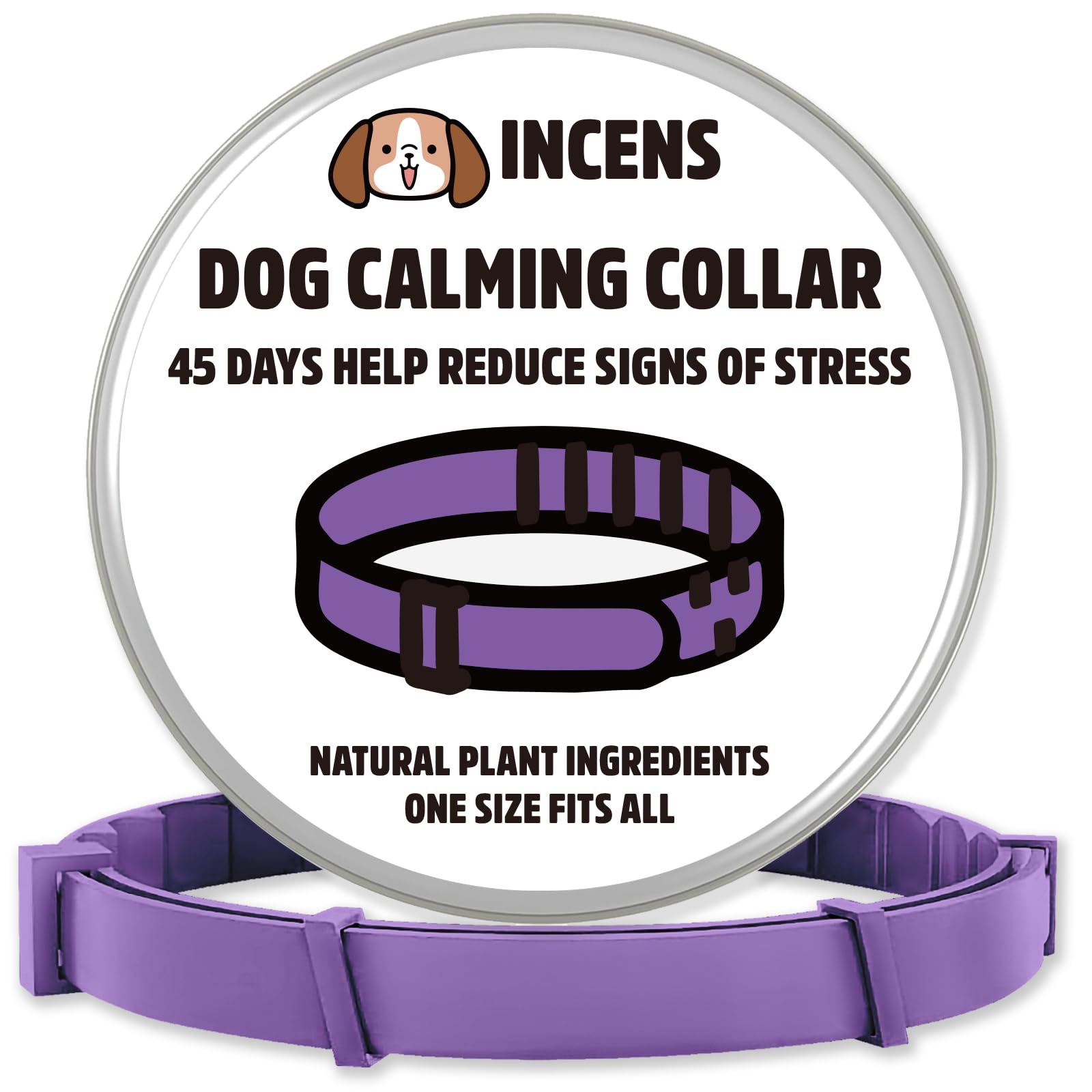 INCENS Calming Collar for dogs designed to alleviate anxiety in dogs