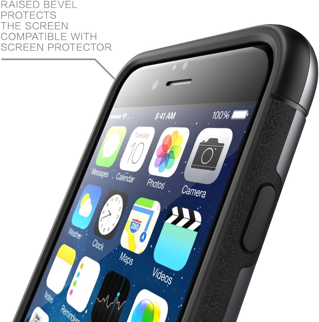 i-Blason Unity Case Designed for iPhone 6s Plus, [Dual Layer] iPhone 6 Plus Case 5.5 Inch Cover [Ultra Slim] Armored Hybrid TPU Cover / Hard Outter Shell (Space Gray)
