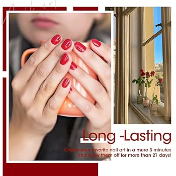 Amazon.com: Gellen Gel Nail Polish, Burgundy Dark Red Purple