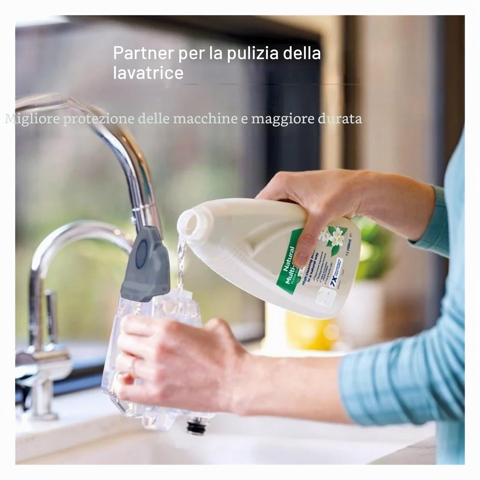 Soluzione Di Pulizia Per Aspirapolvere, Compatibile Per BISSELL Lavasciuga Pavimenti, Soluzione Detergente Naturale Fresca 1L