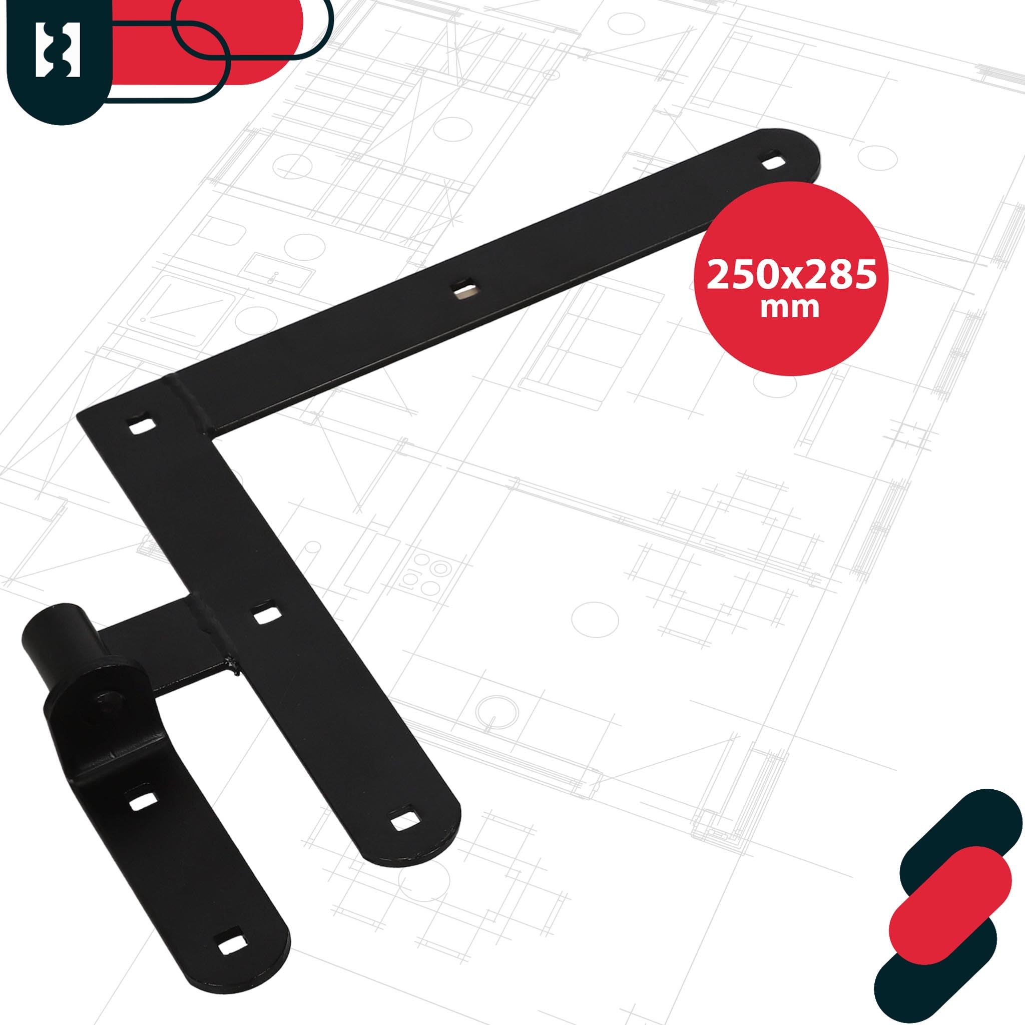 KOTARBAU® Bande d'angle 250 x 284 mm, bande de store avec loquets