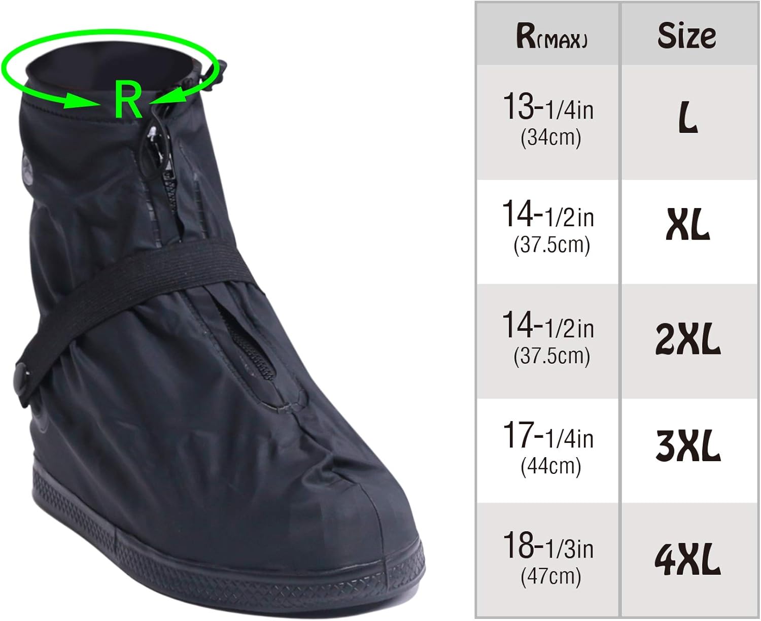 Lіmіtеd Dіѕсоunt DJZSSXLW Black Waterproof Snow Rain Shoes Covers Women Men Black-XL