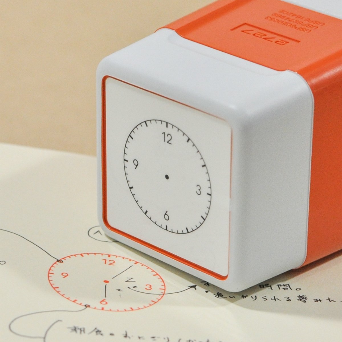 Amazon.co.jp: アナログ時計 スタンプ 12時間 直径24mm 黒色インク