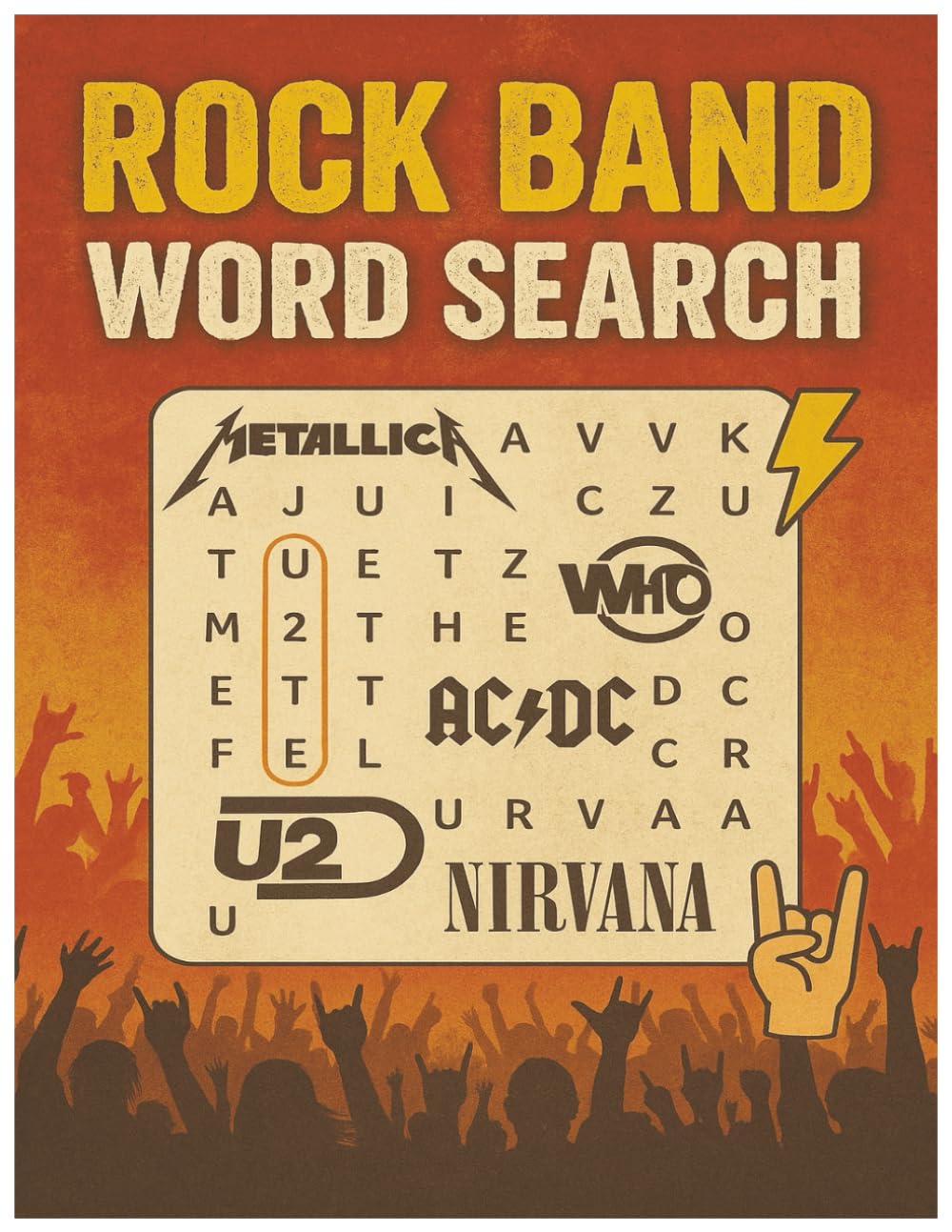 Rock Band Word Search