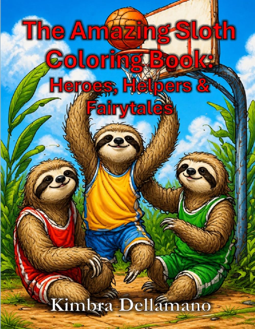 The Amazing Sloth Coloring Book: Heroes, Helpers & Fairytales (Kimbra's Coloring Books)
