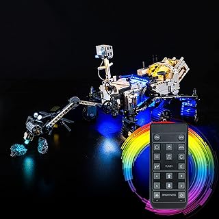 BrickBling LED Light Kit for Lego Technic 42158 NASA Mars Rover Perseverance (No Model), Creative Lighting Compatible with Lego Mars Rover-Remote Control Version