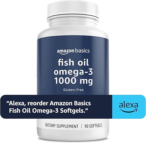 Miniatura 5 de Tienda Basics Aceite de pescado Omega-3 1000 mg, 90 cápsulas blandas (1 por porción), sin gluten (paquete de 2)