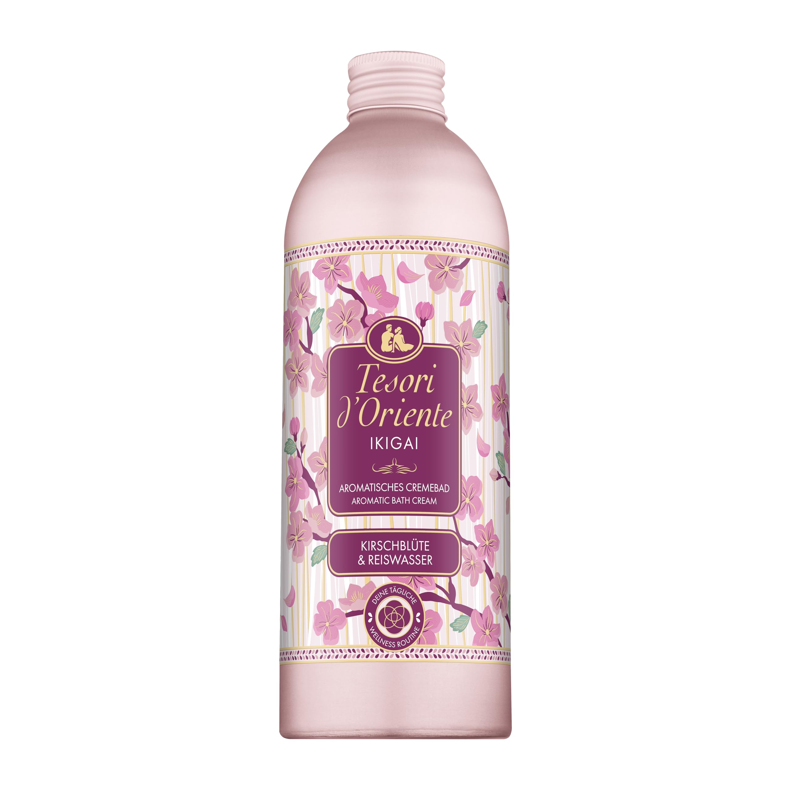 Tesori d'Oriente | Cremebad "Ikigai" | aromatisches Bad mit Kirschblüte und Reiswasser | Körperpflege für die Badewanne | Ritual für Körper & Sinne | 500ml