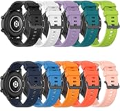 FitTurn 10PACK Replacement Watchband Straps for Wahoo ELEMNT Rival Running&sol;Multisport GPS Sport Silicone Smart Watch Band Wristband Bracelet