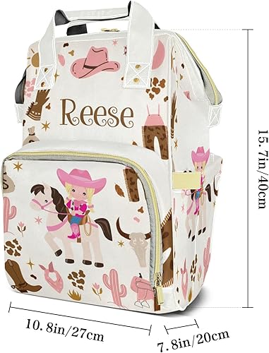 Miniatura 8 de Bolsas de pañales personalizadas de gran capacidad con dragón volador, mochila con nombre personalizado, bolsa de pañales casual, regalos, Diseño 24