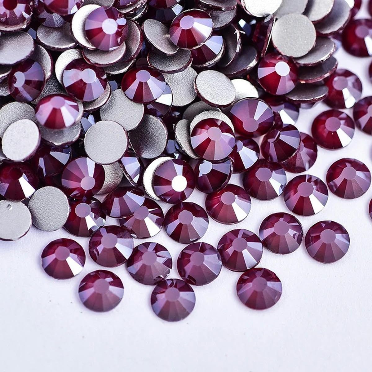 Dk.siam SS12-1440 pezzi - Cristalli per nail art, senza strass, colore rosa, SS20, 1440 pezzi