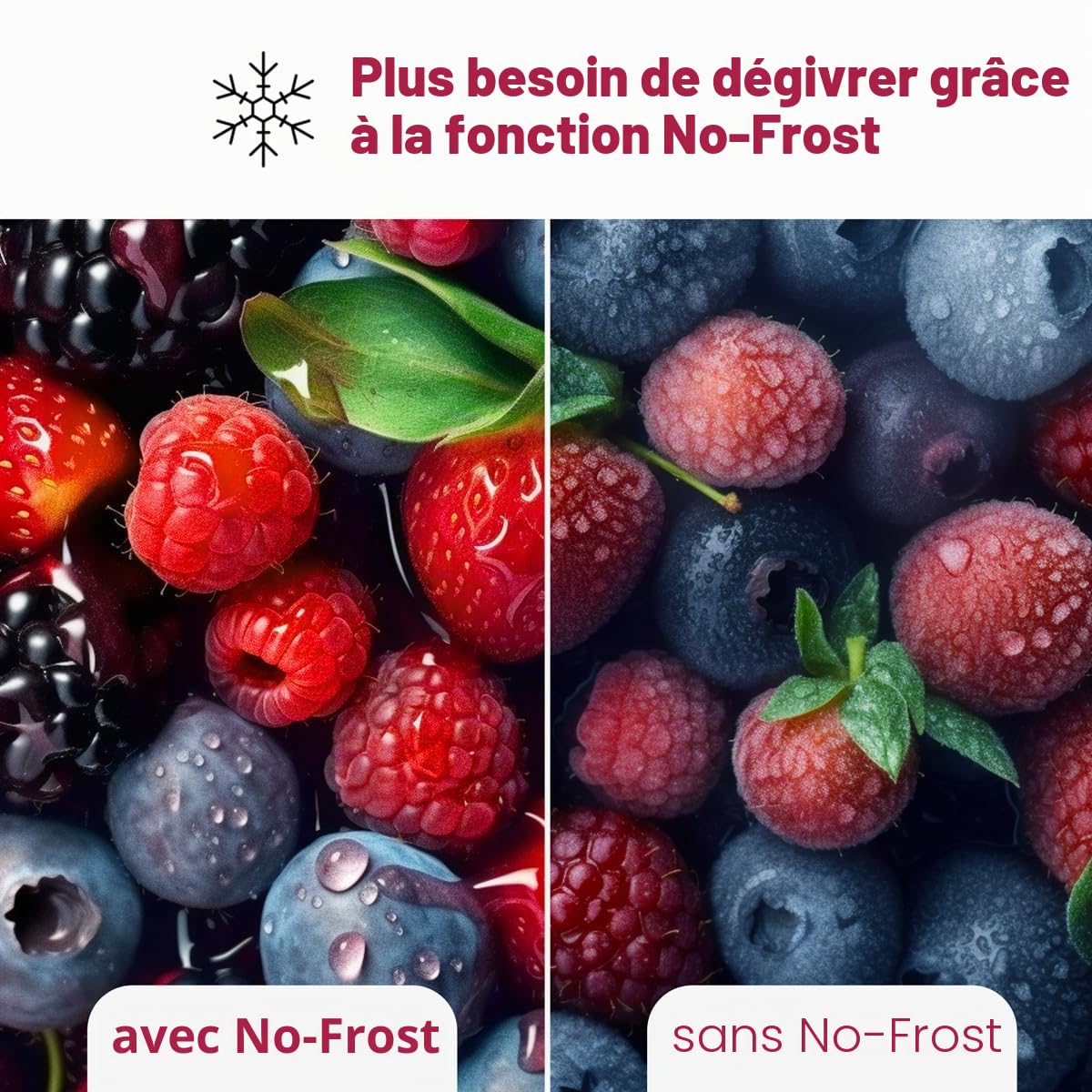 Bomann, Réfrigérateur et Congélateur 400L Inox KG7354-Inox, Capacité 251L Réfrigérateur & 149L Congélateur, Système MultiAirflow, Écran LED Tactile, Absence de Givre, Économie d'Énergie, 37 dB