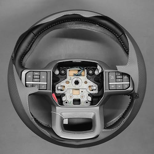 Miniatura 68 de MEWANT Hand Stitched Car Steering Wheel Wrap Cover for Ford F-150 2021-2023 / F-150 Lightning 2022-2023 Steering Wheel Accessories