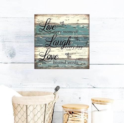 Miniatura 8 de SILYHEART Until God Opens The Next Door Praise Him in The Hallway - Letrero de madera enmarcado con paneles de madera rústica para oración familiar,