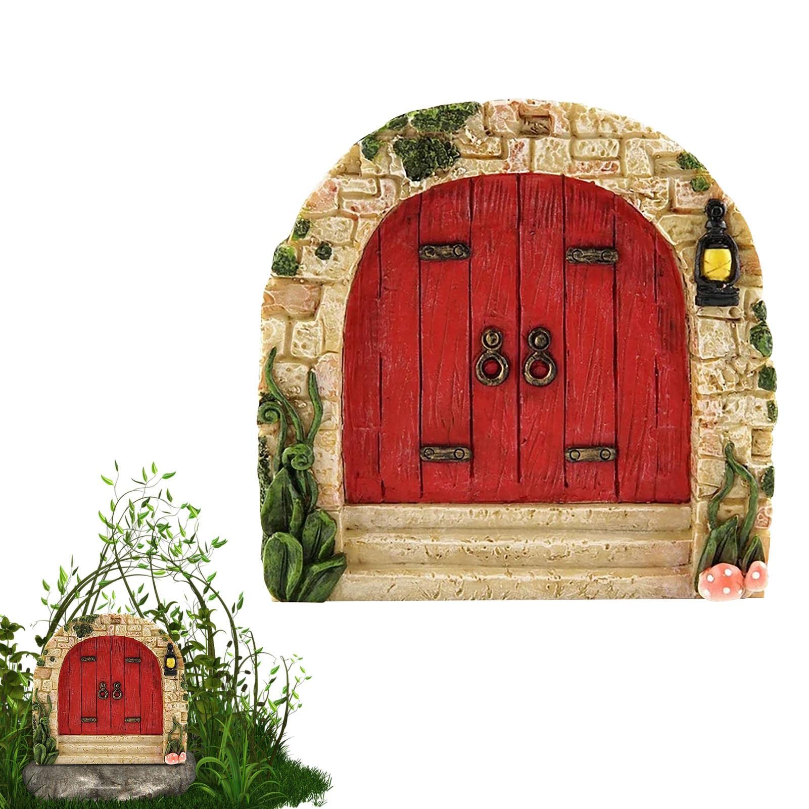 2 Porte Delle Fate In Legno - Decorazione Da Giardino Magico, Per Alberi E Interni, Design Realistico - Foto 9