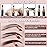 12 Piece Black Colour Waterproof Eyebrows Pencil Tattoo Makeup And Microblading Supplies Kit-Permanent Eye Brow Liners In Waterproof Eyebrow Pencils Peel - Brow Pencil Set For Marking(12 Pcs)