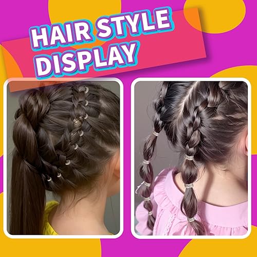 Miniatura 7 de Teenitor Lazos para el cabello, elásticos para el cabello, 300 unidades, beige