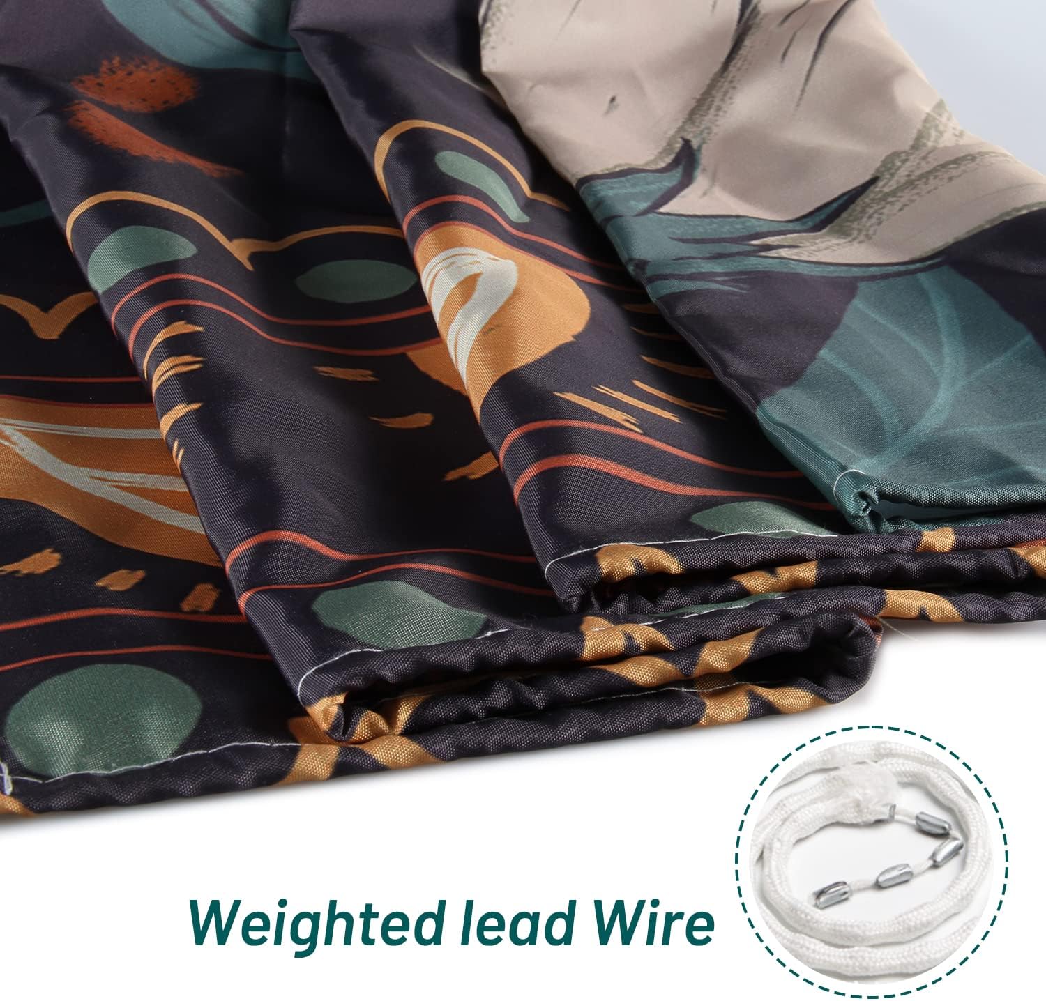 BBLYANU Abstract Bohemian Floral Botanical Shower Curtain, Mid Century Morden Boho Shower Curtain, Waterproof Shower Curtains for Bathroom