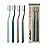 Jordan Green Clean Manual Toothbrush - Sustainable, Scandinavian Design, Soft Bristles, Mixed Colors, 4 Units