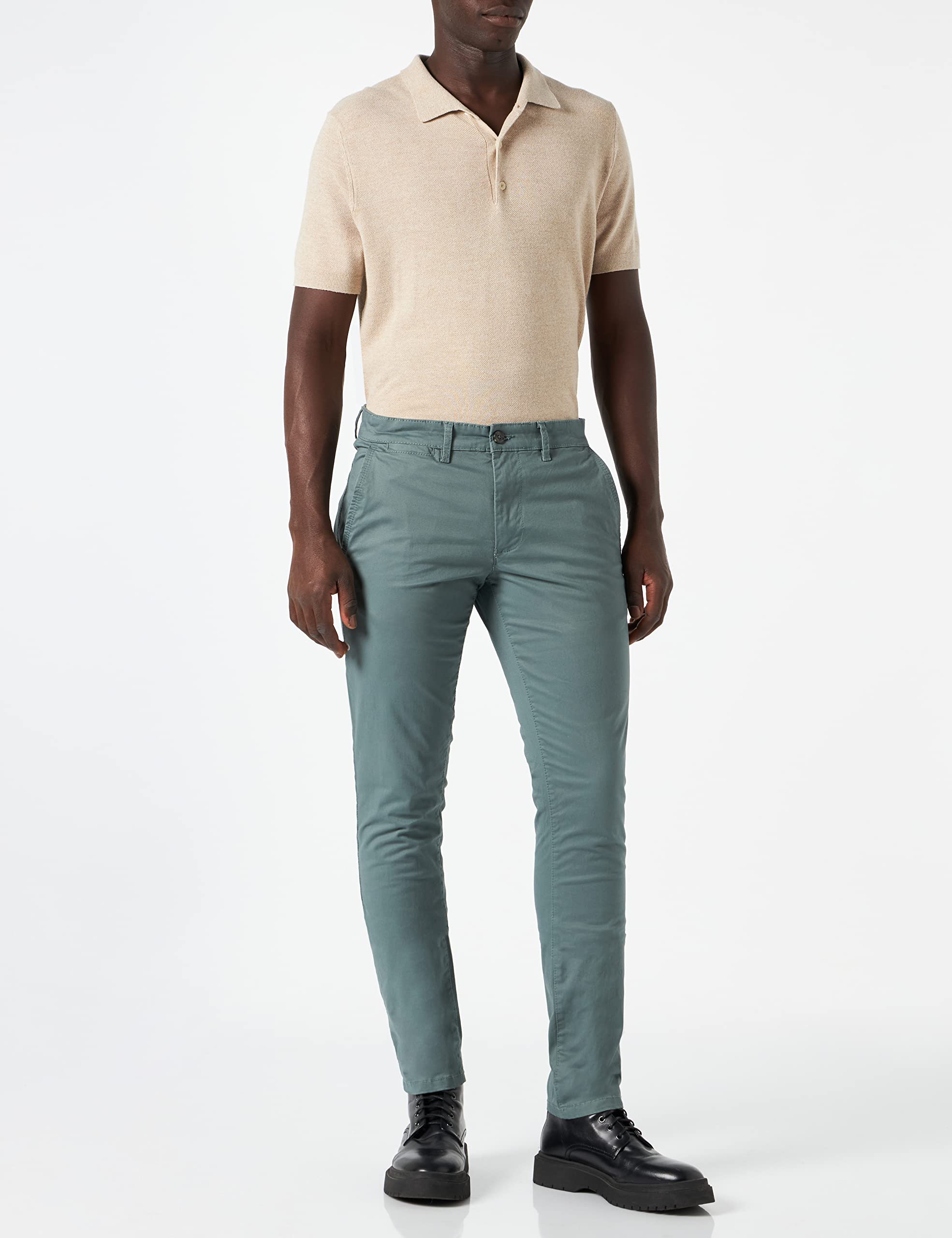 Teddy Smith P-Chino Satén Pantalones de Vestir para Hombre