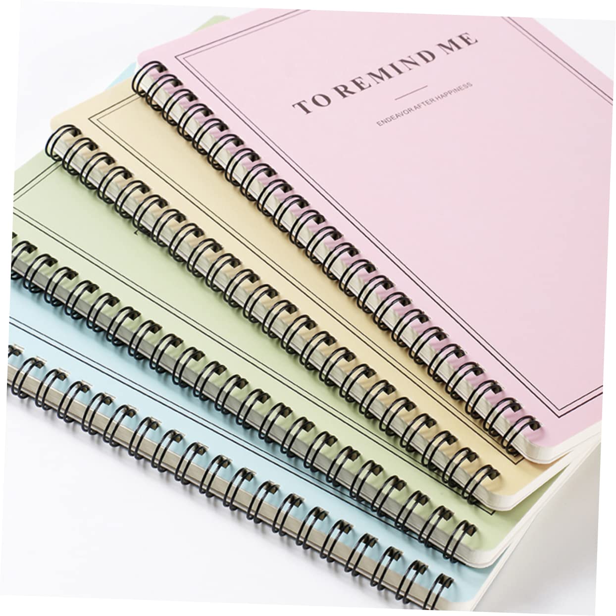 SHINEOFI 4pezzi Quaderni Spirale Con Copertina Semplice Notepad Per Diario Appunti e Viaggi Per Studenti e Attività Scolastiche