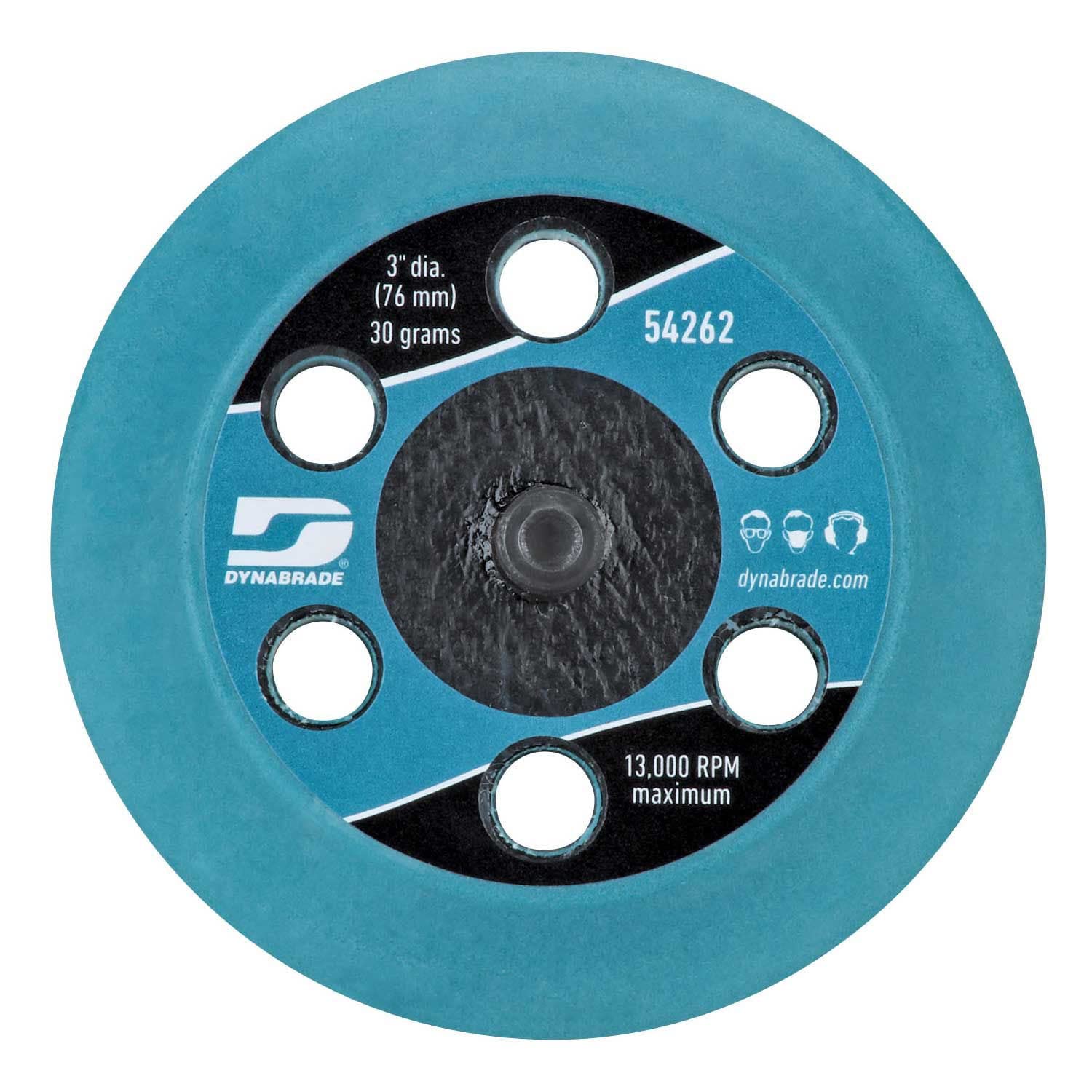 : 3" (76 Mm) Short Hook Pad by Dynabrade – One Size, Multi, Model 54262