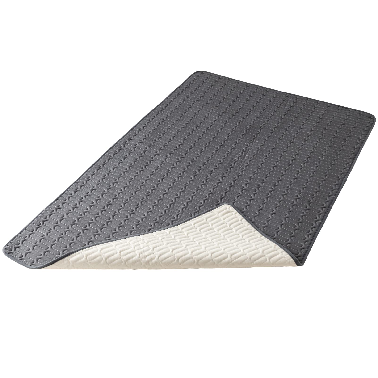 Eismodra Incontinence Pads,Waterproof Bed Pad,Anti-Slip Absorbent Pee Underpads for Women Puppy Adults Men Dogs Elderly Toddler,Washable Mattress,Bed Wetting Protection,35''x55''(Only 1 Piece)