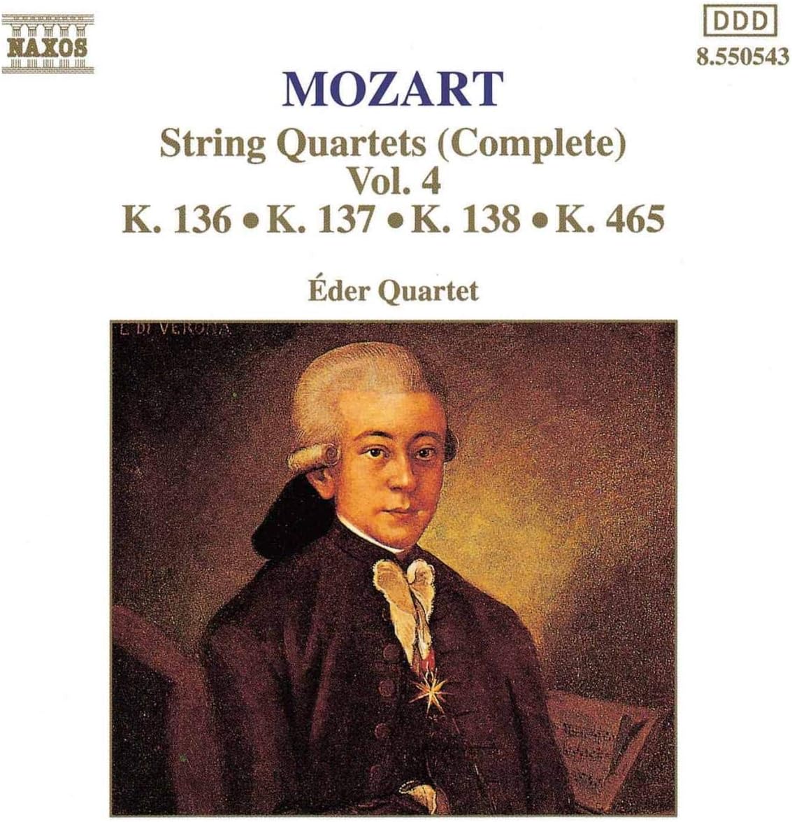 MOZART: String Quartets, K. 136-138 and K. 465, 'Dissonance'