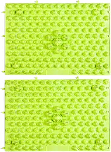 CIMERAC 2 alfombrillas de masaje de pies alfombrilla de acupresión masajeador de pies masajeador de pies de acupresión para aliviar el dolor y el