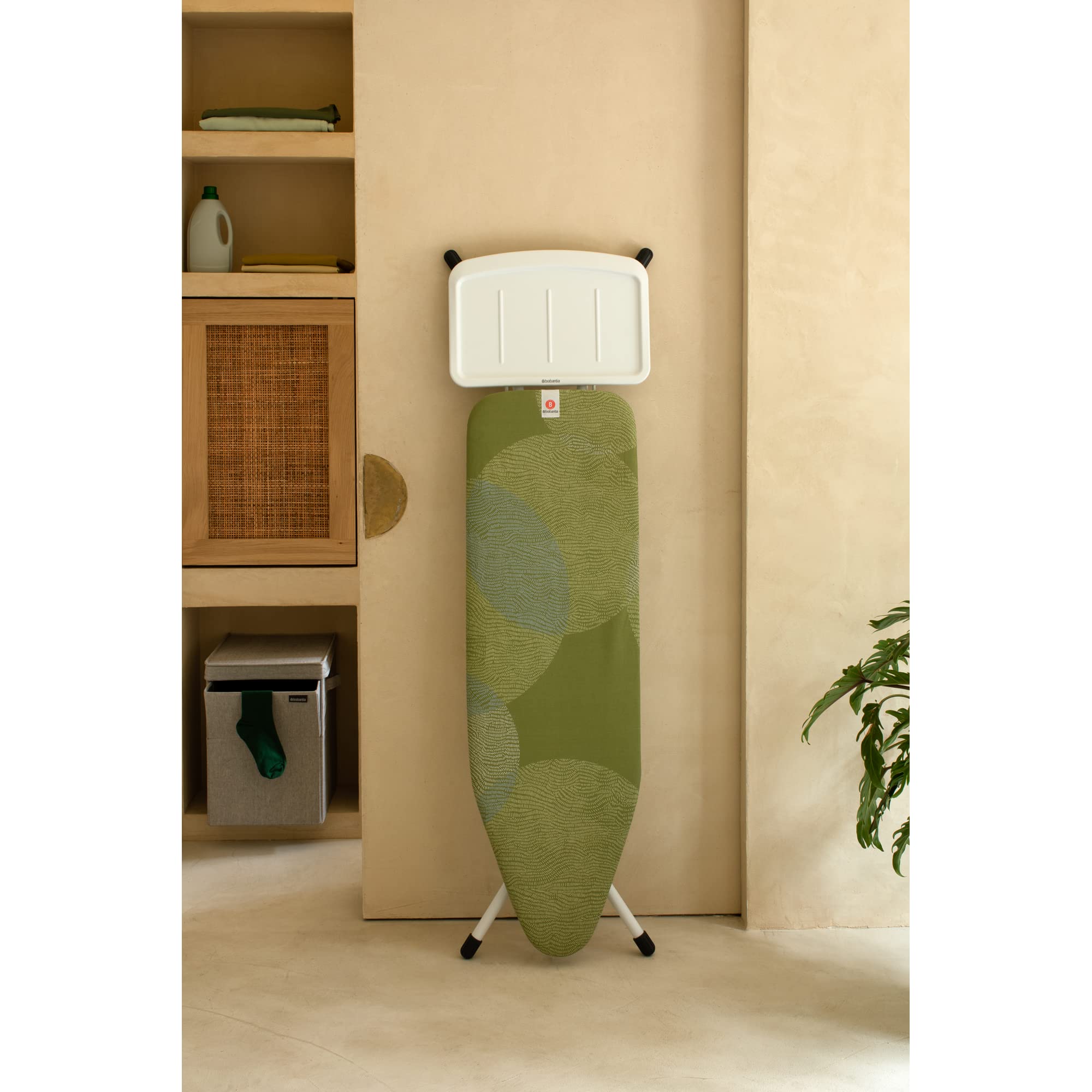 Brabantia Dicke Schaumstoff- und Filzpolsterung Bügelbrettbezug, Baumwolle, Calm Rustle, Size B (49 x 15 in)