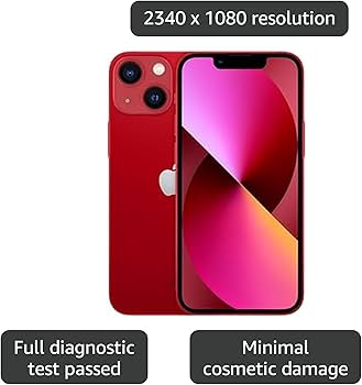 Amazon.com: Apple iPhone 13 Mini, 256GB, Red - Unlocked (Renewed
