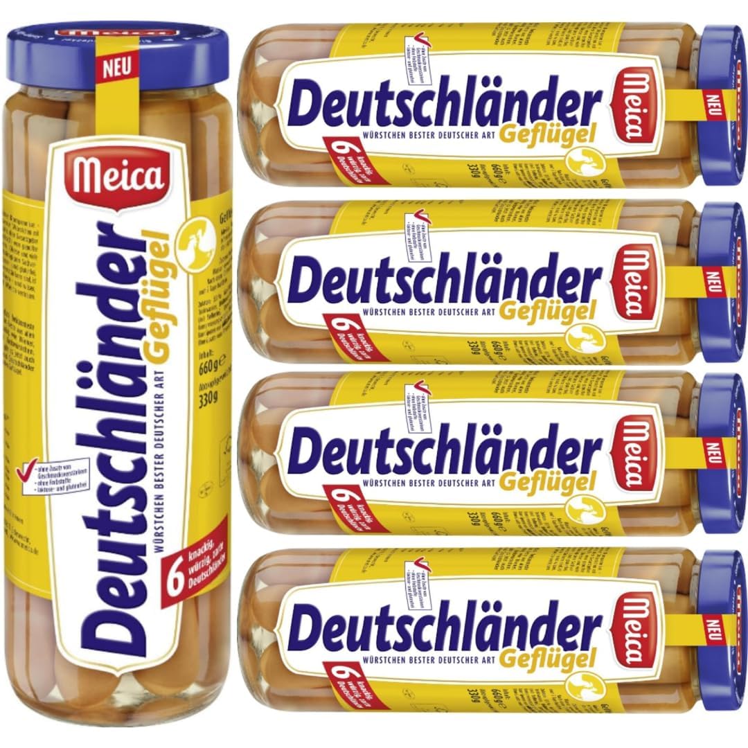 Geflügel Würstchen Wurst 330 Gramm x 5 STÜCK mit Pufai